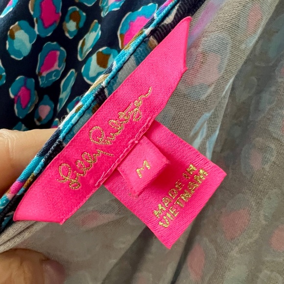 Lily Pulitzer Parigi Romper in Seabreeze Blue Low Tide Navy Spotted in the Wild - Picture 5 of 7